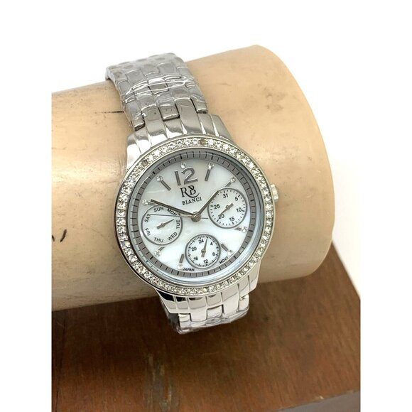 Roberto Bianci Women's Watch RB0840 Valentini Quartz Mother of Pearl Dial Gemmed - Picture 11 of 14